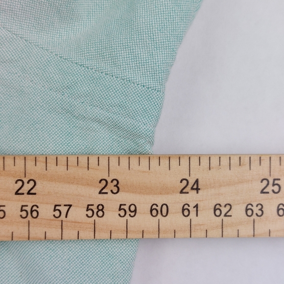 Ralph Lauren Shirt Mens Size 15.5-34 Green Mint Polo Flesh Pony Button Down - Picture 4 of 11